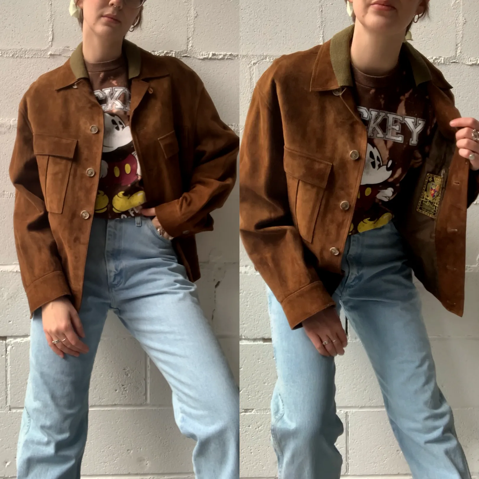 Vintage Suede Motorcycle Jacket