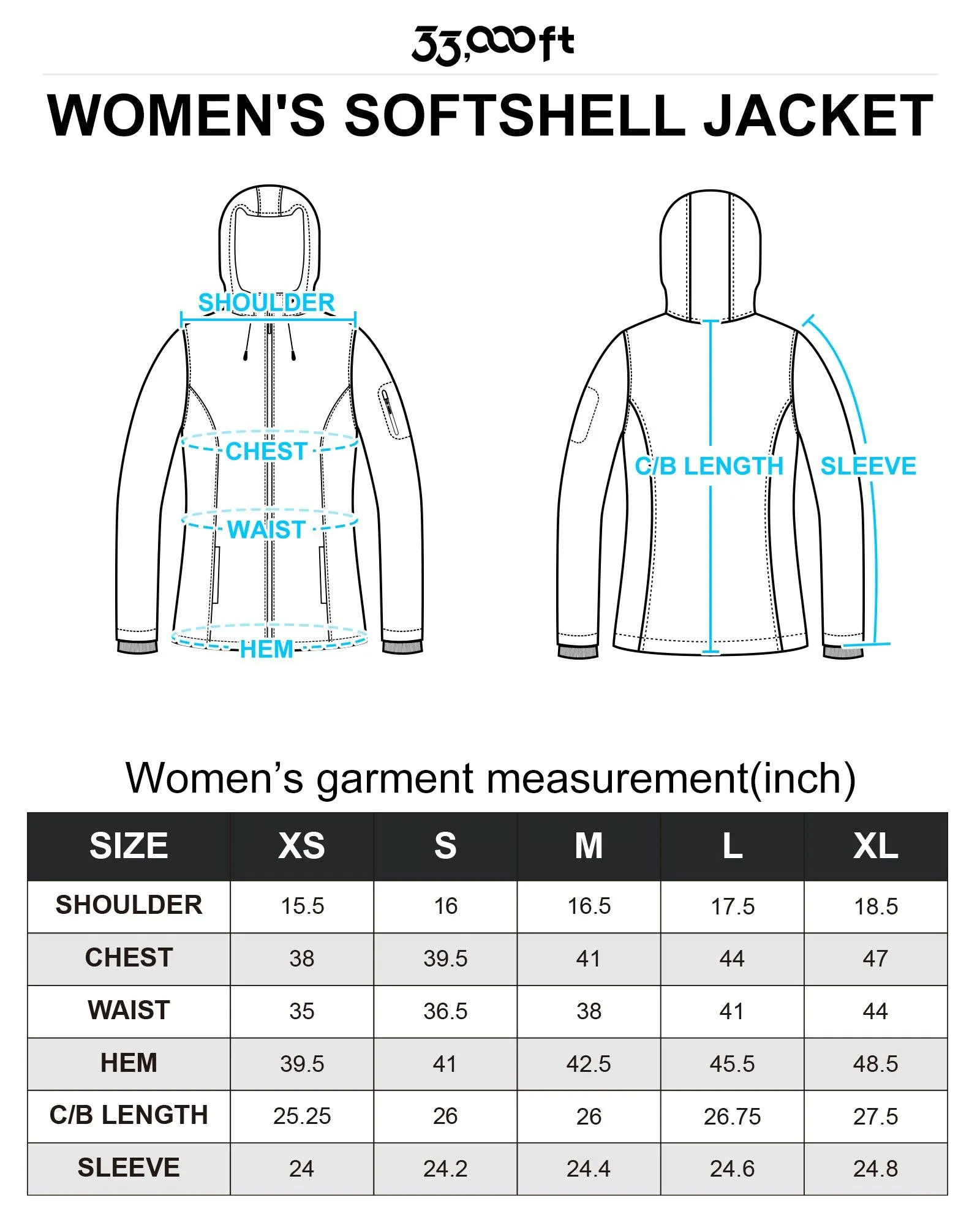 Women's Softshell Fleece Lined Jacket