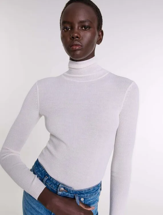 Wool and silk jumper