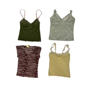 Y2k women tops beaded tops mesh tops