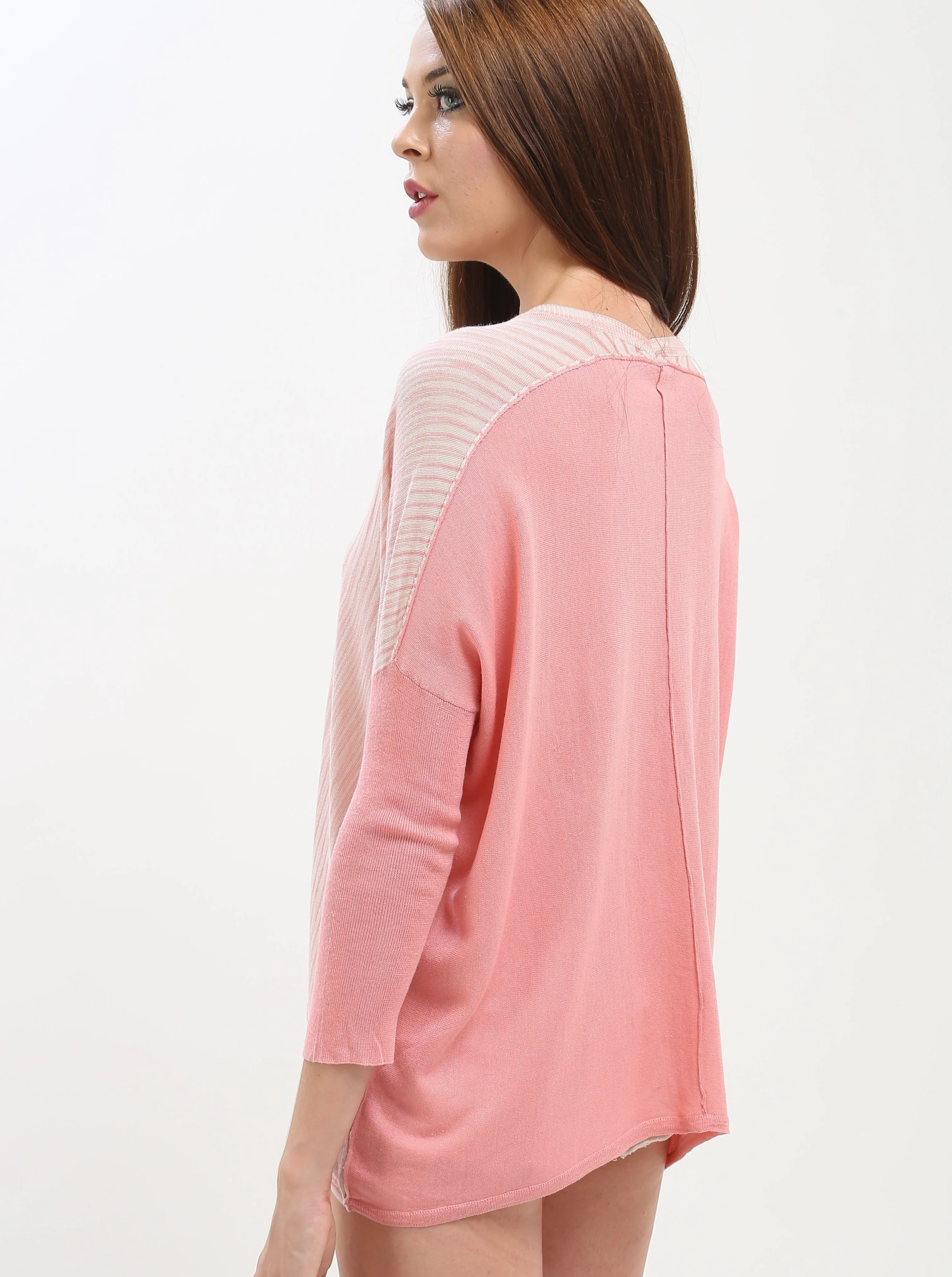 Yarn Dye V Neck Pullover